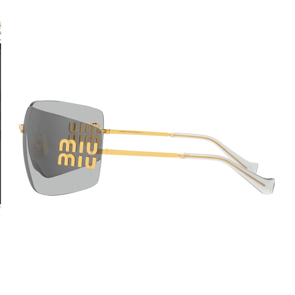 miumiu 0mu 54ys runway 5ak30b oro metal occhiali da sole - women