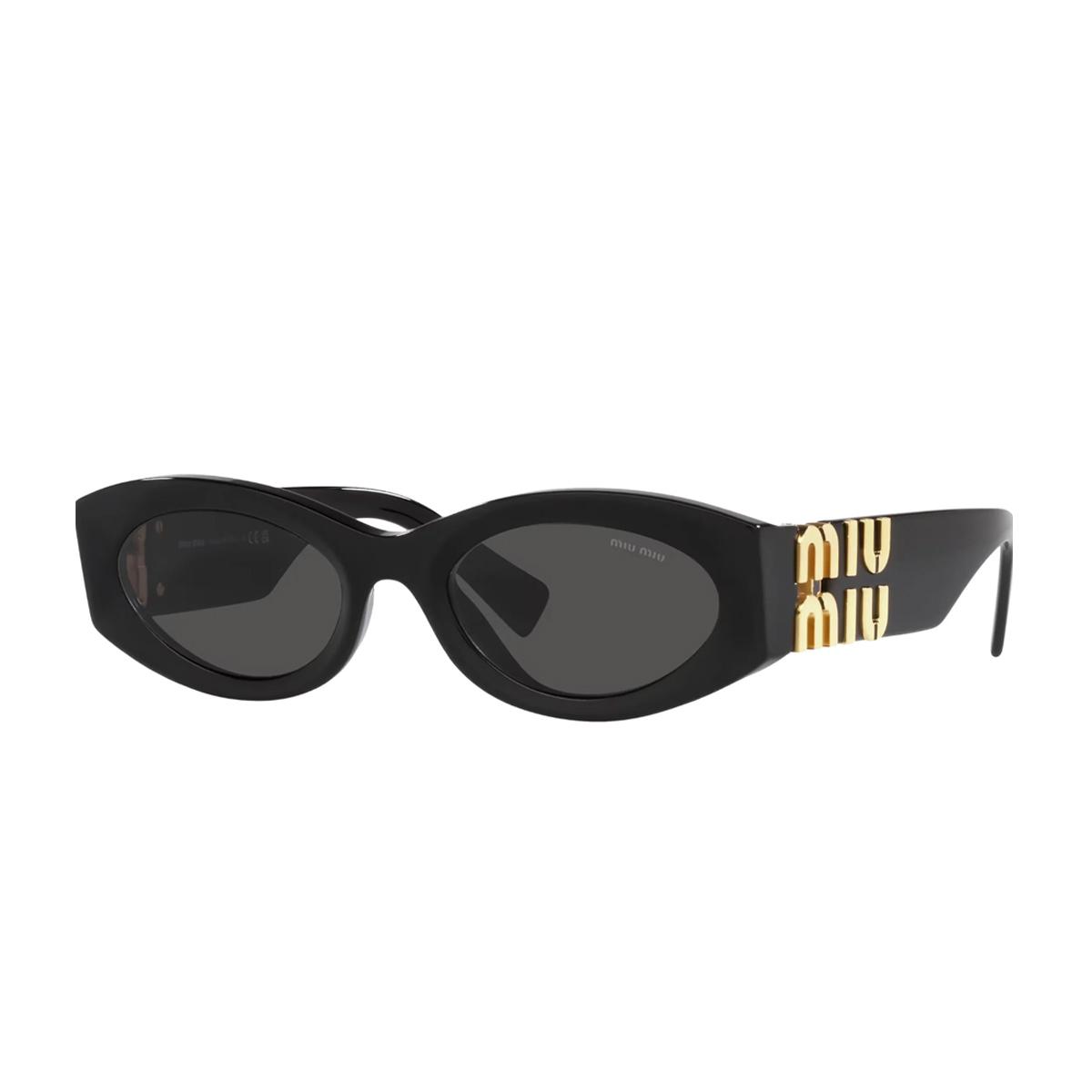 miumiu miu 0mu 11ws glimpse 1ab5s0 nero acetate occhiali da sole - women