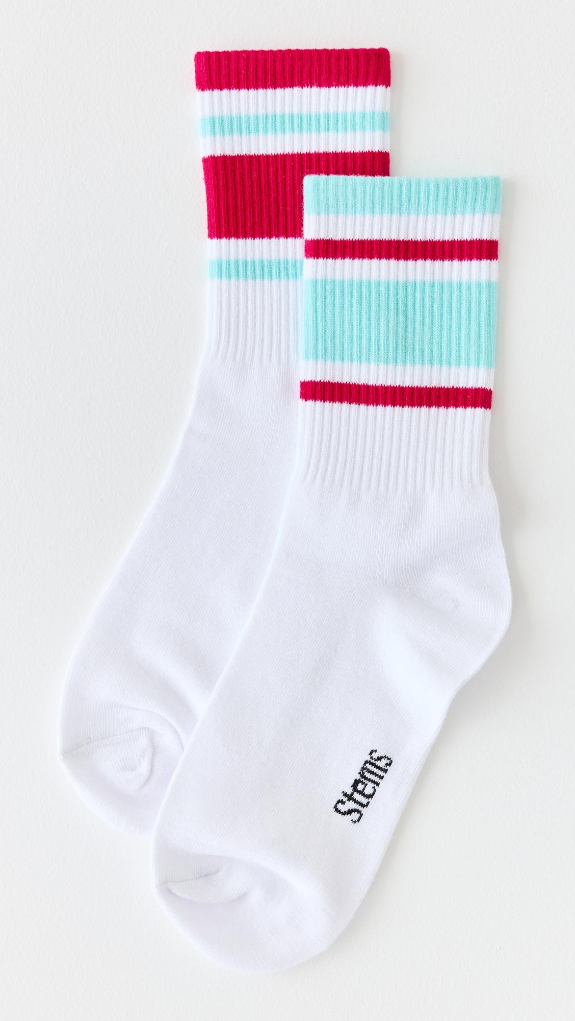 mix matched striped socks