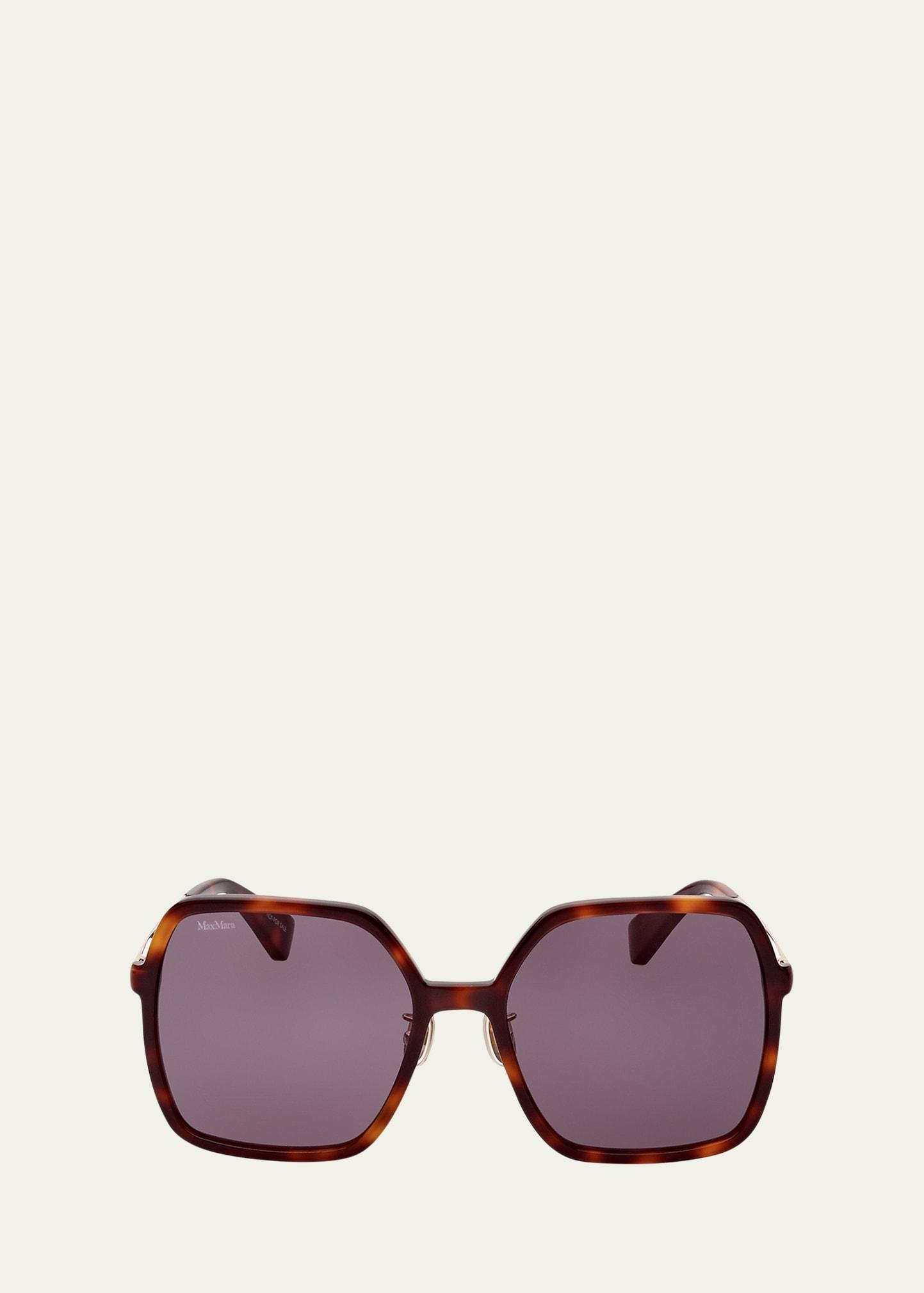 mixed-media square sunglasses
