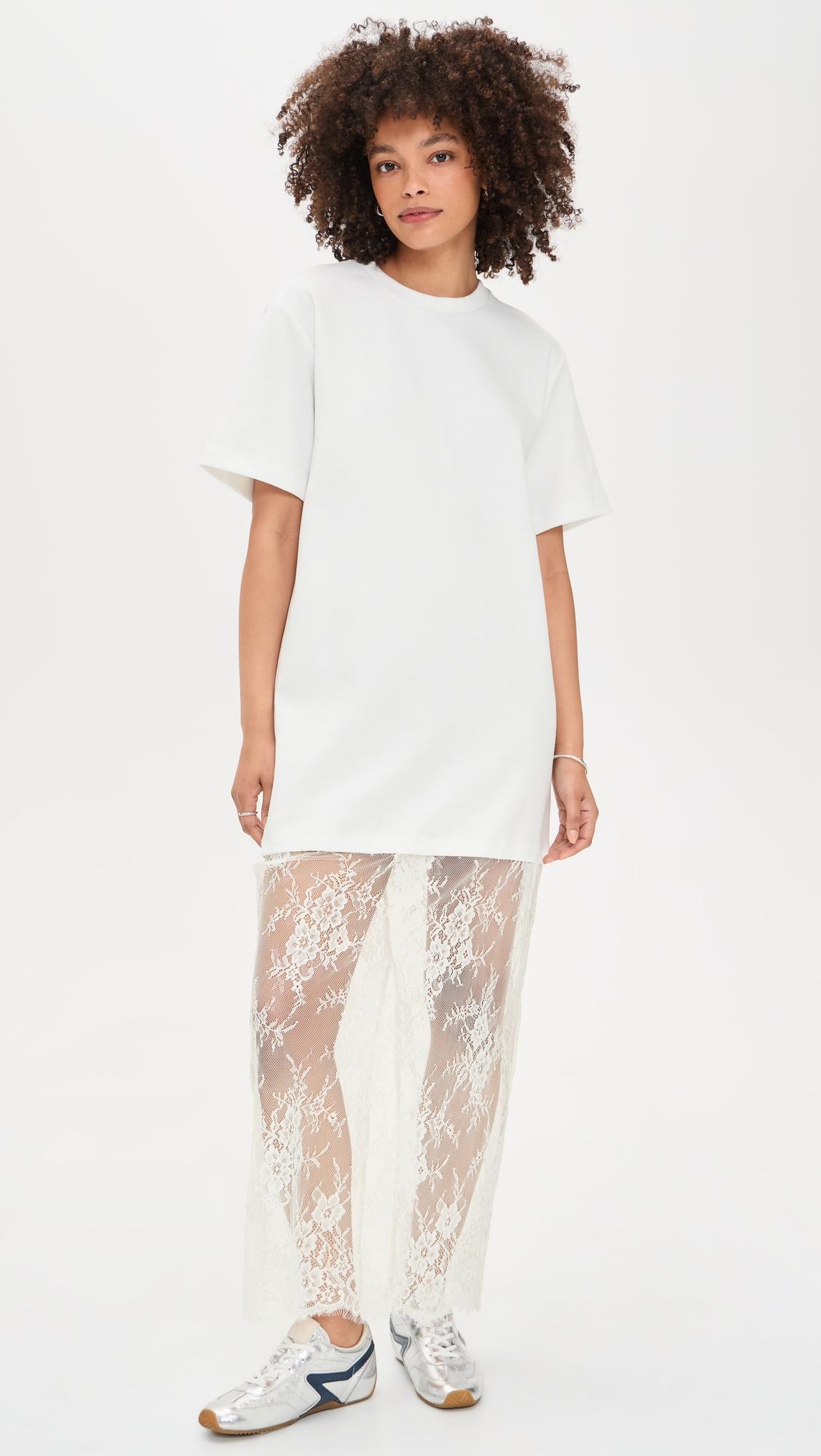 mixed media t-shirt dress