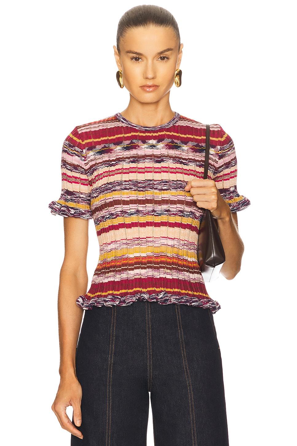 miya short sleeve knit top