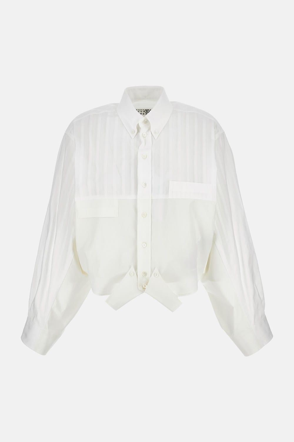 mm6 maison margiela asymmetric shirt