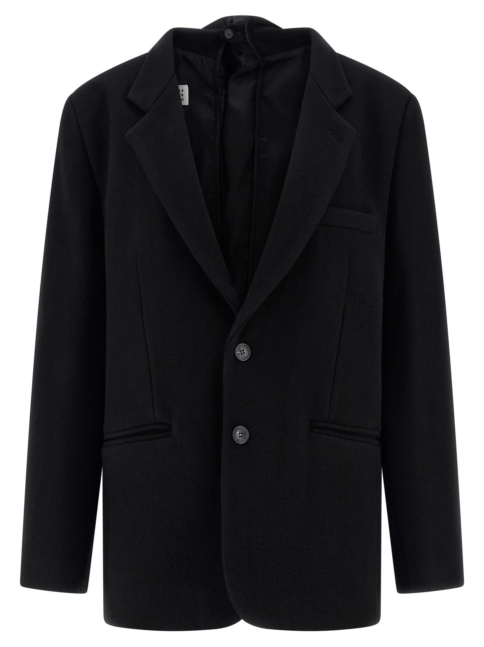 mm6 maison margiela back panel blazer
