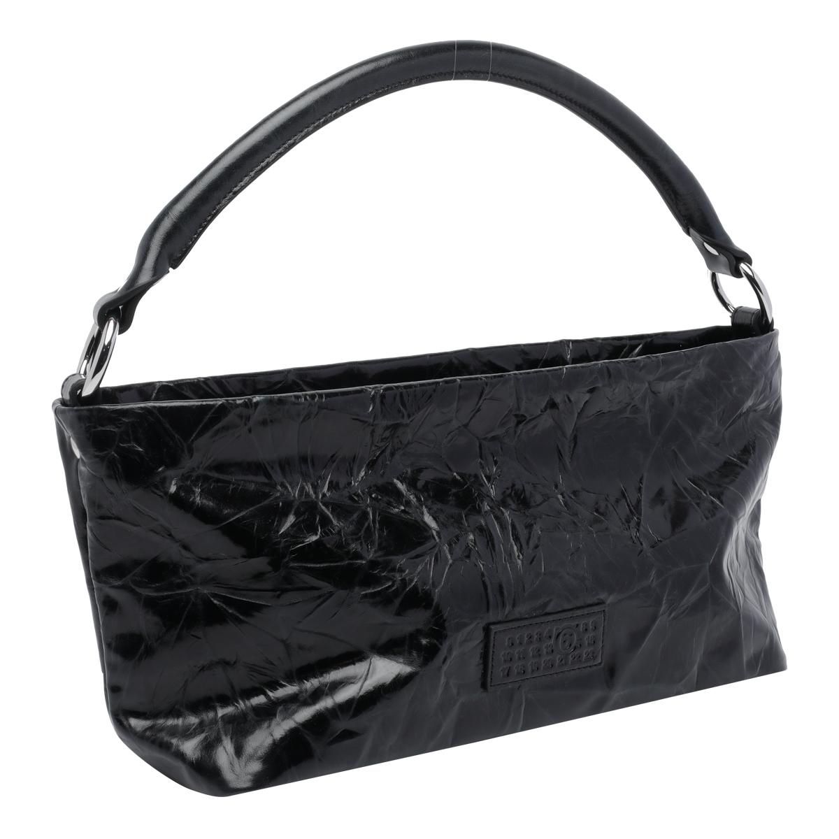mm6 maison margiela bags black calf leather - women