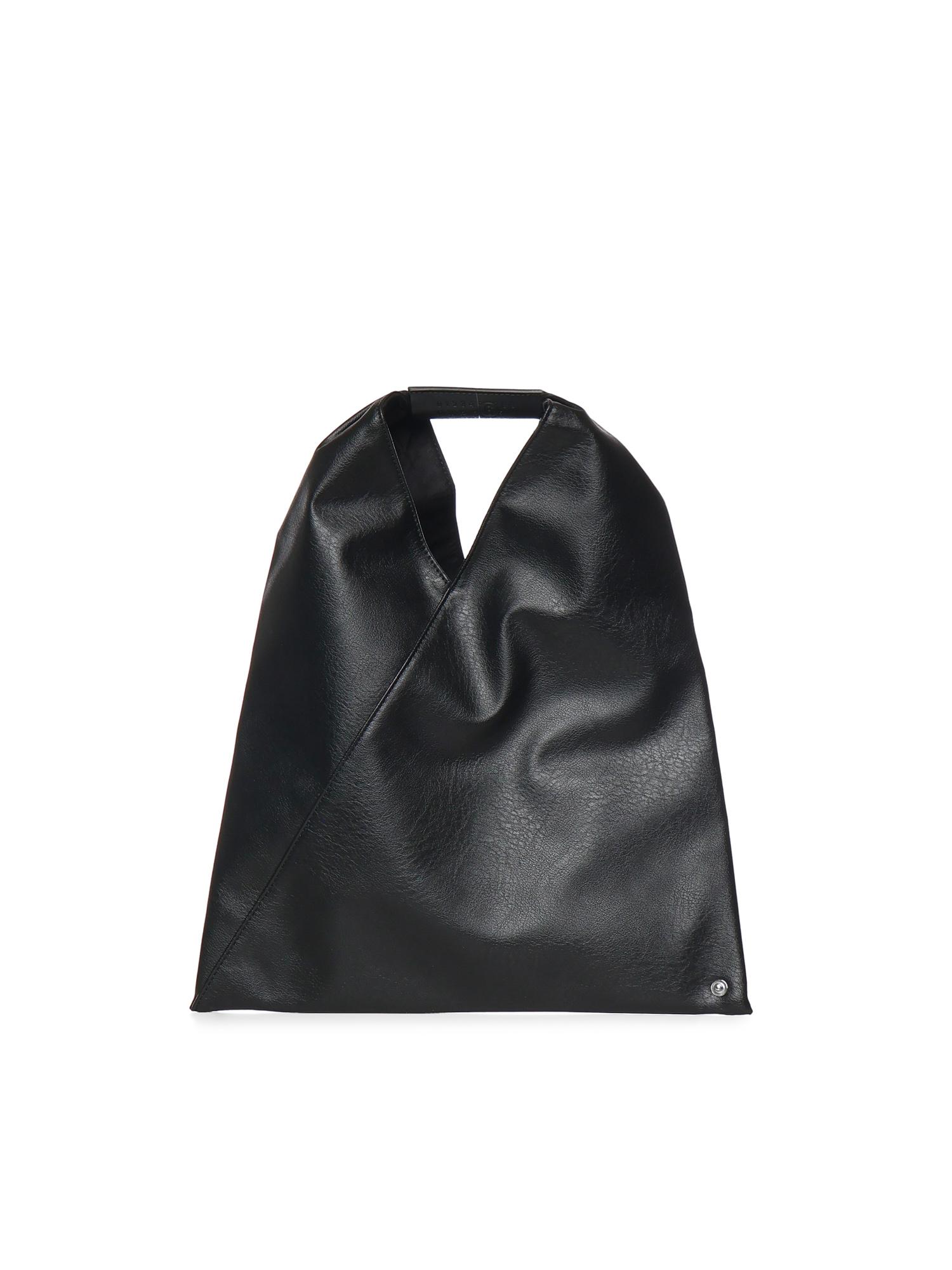 mm6 maison margiela bags black polyurethane/bovine leather - women
