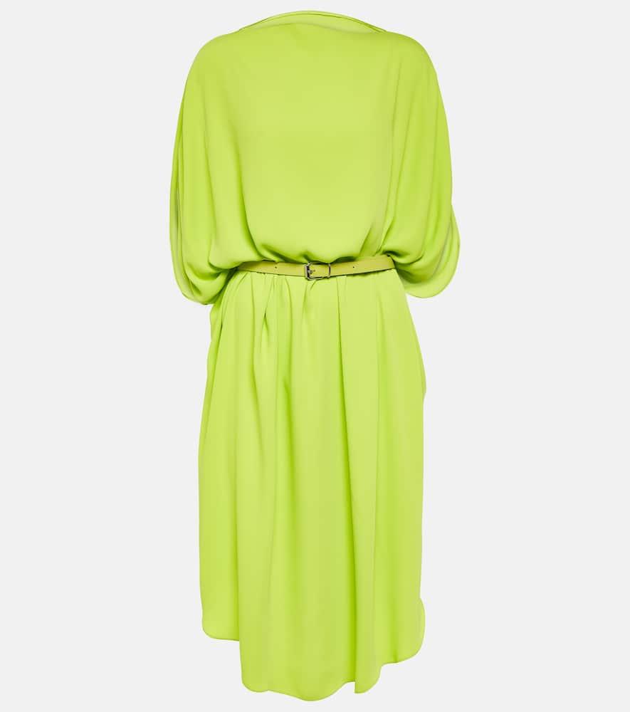 mm6 maison margiela belted midi dress