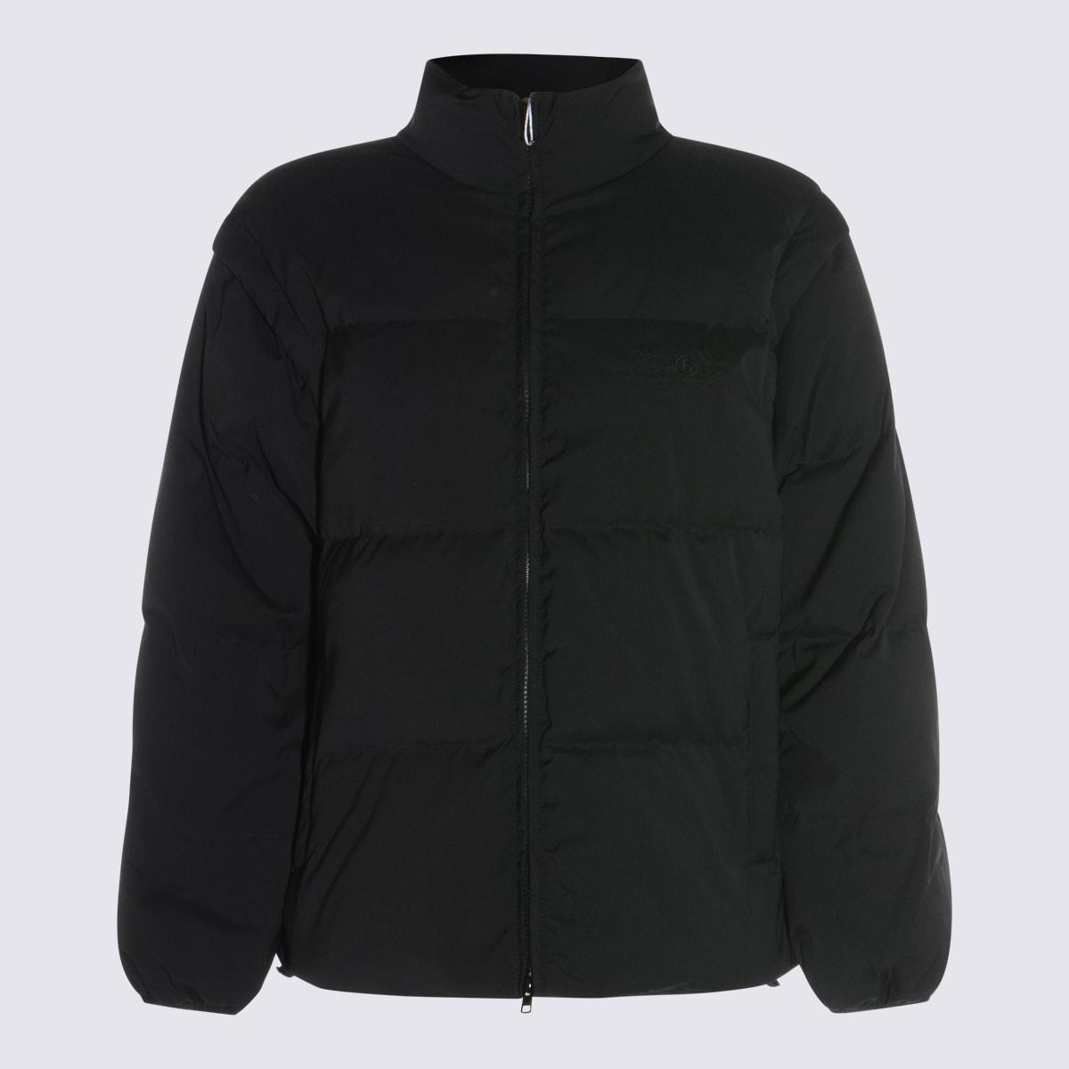 mm6 maison margiela black down jacket