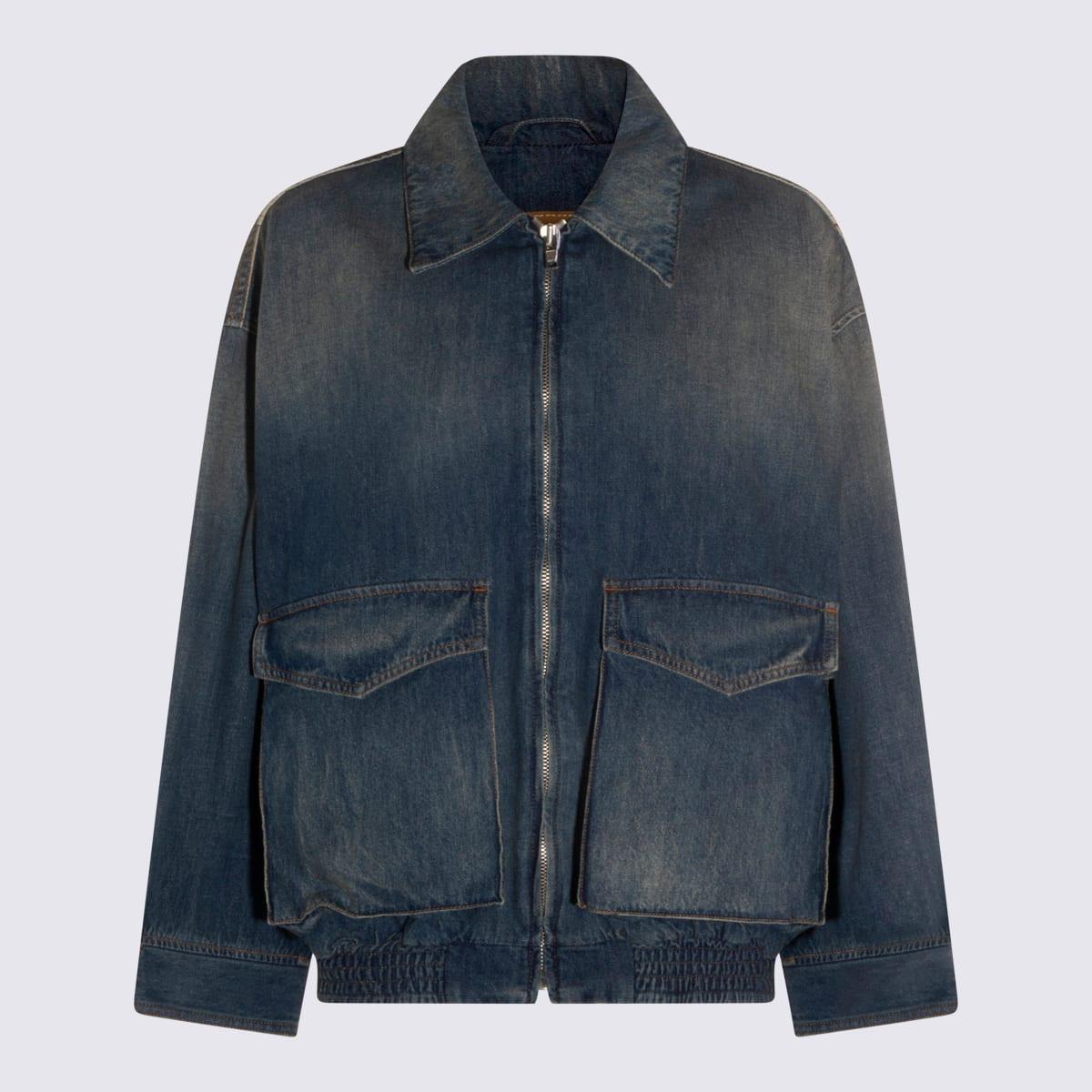 mm6 maison margiela blue denim jacket