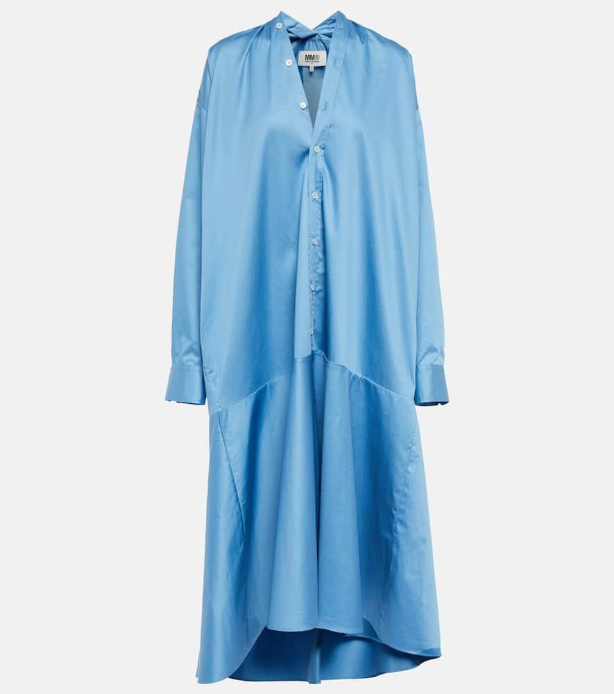 mm6 maison margiela cotton midi dress