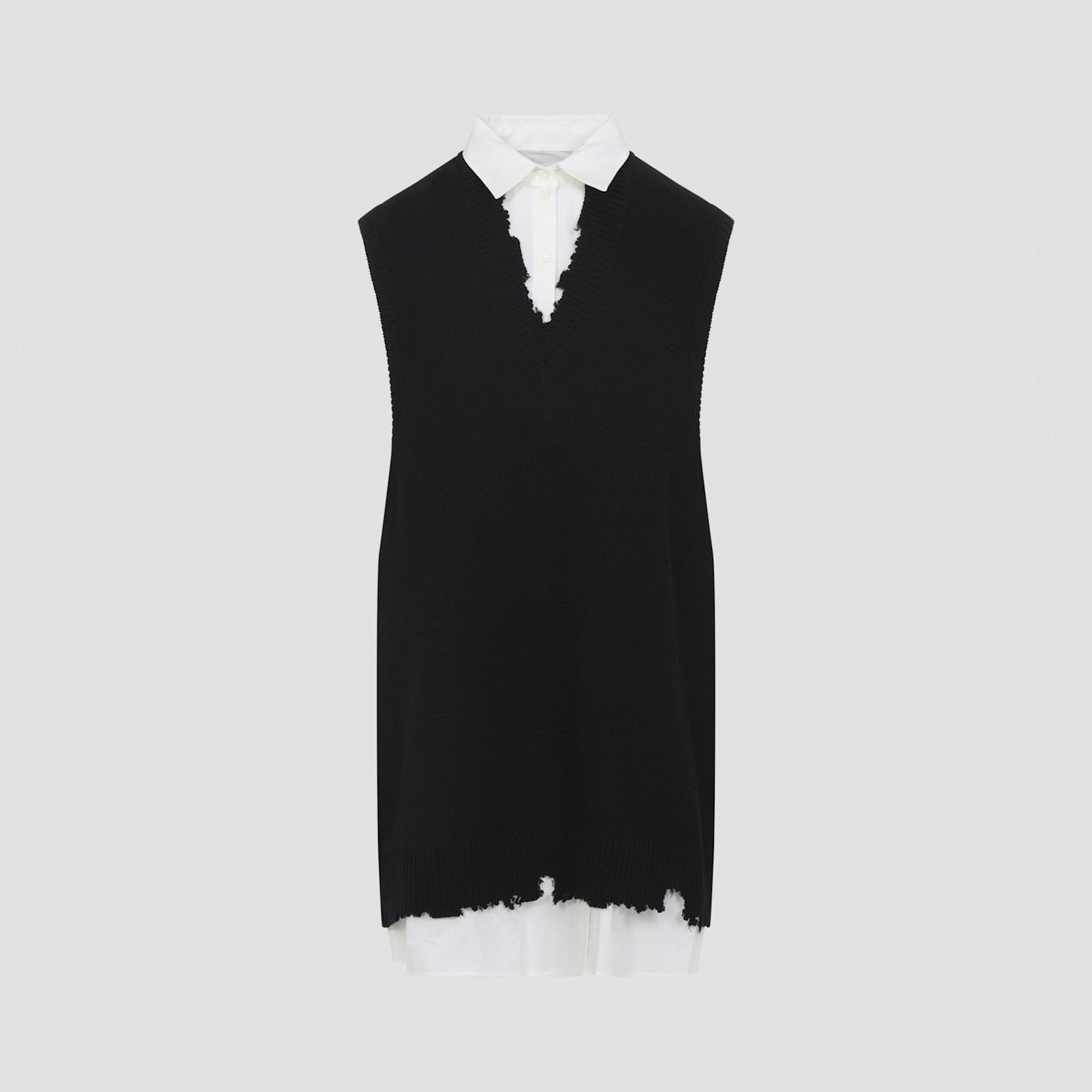 mm6 maison margiela cotton mini dress
