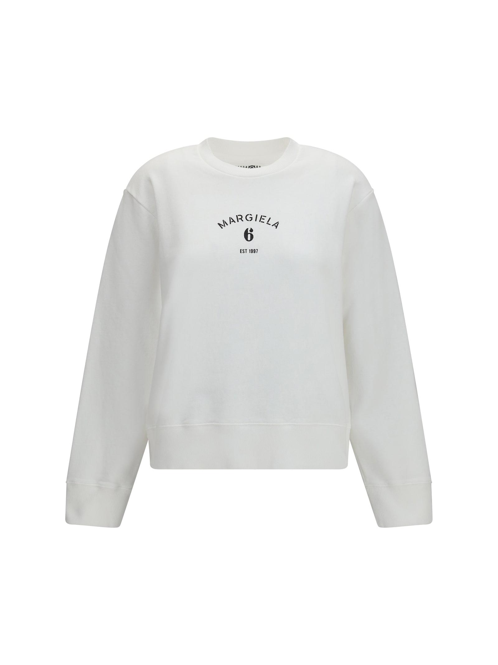 mm6 maison margiela crewneck sweatshirt with logo