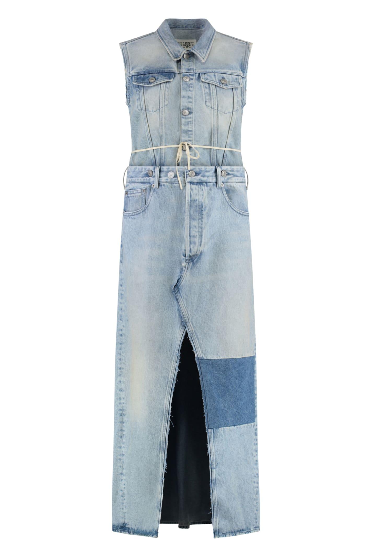 mm6 maison margiela denim dress