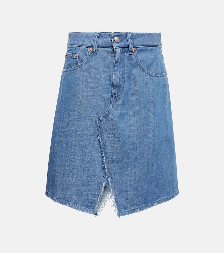 mm6 maison margiela denim miniskirt
