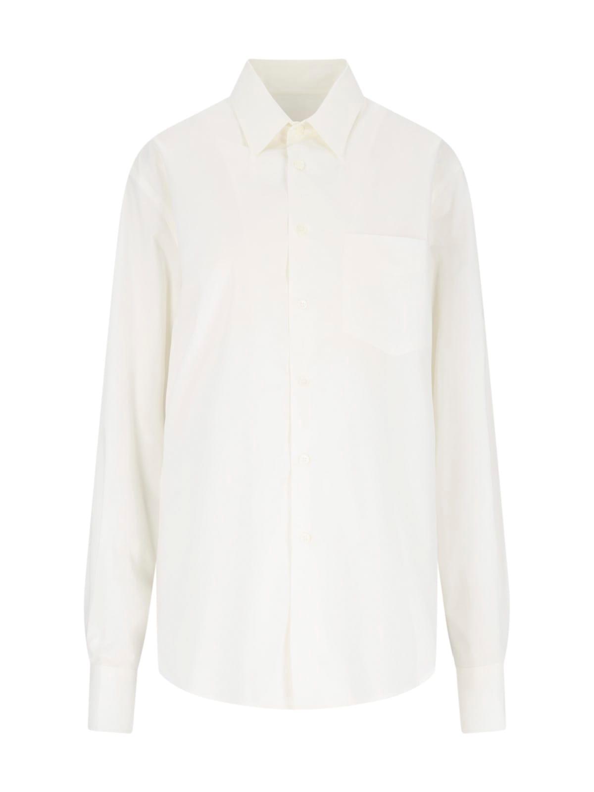 mm6 maison margiela destroyed back detail shirt