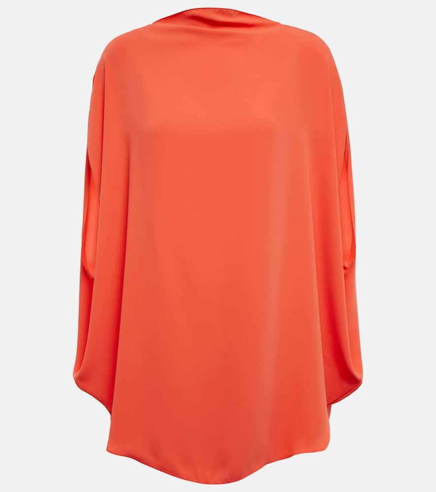 mm6 maison margiela draped satin top