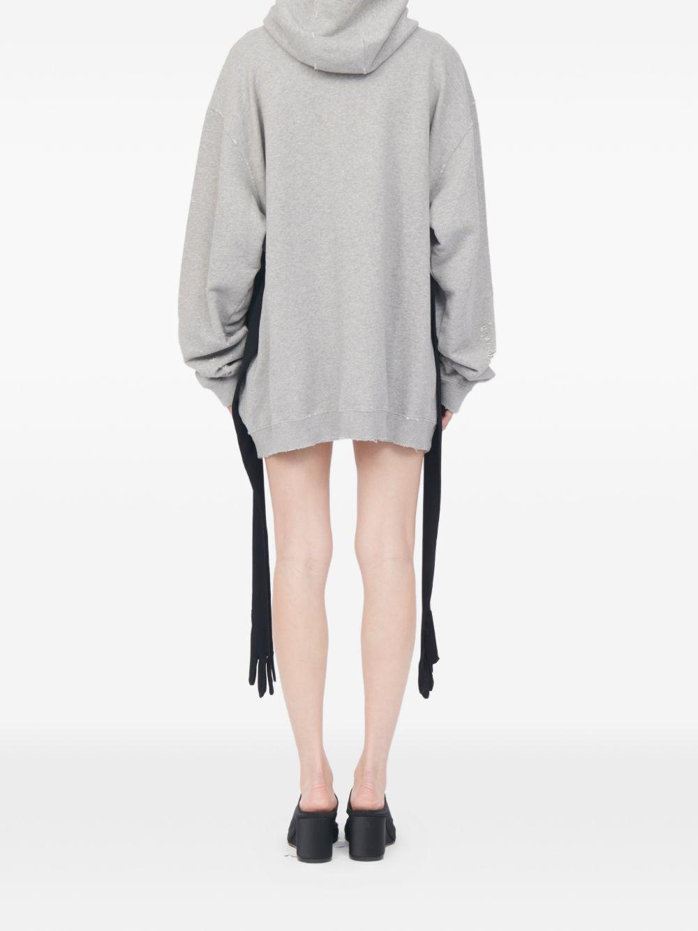 mm6 maison margiela dresses grey cotton - women