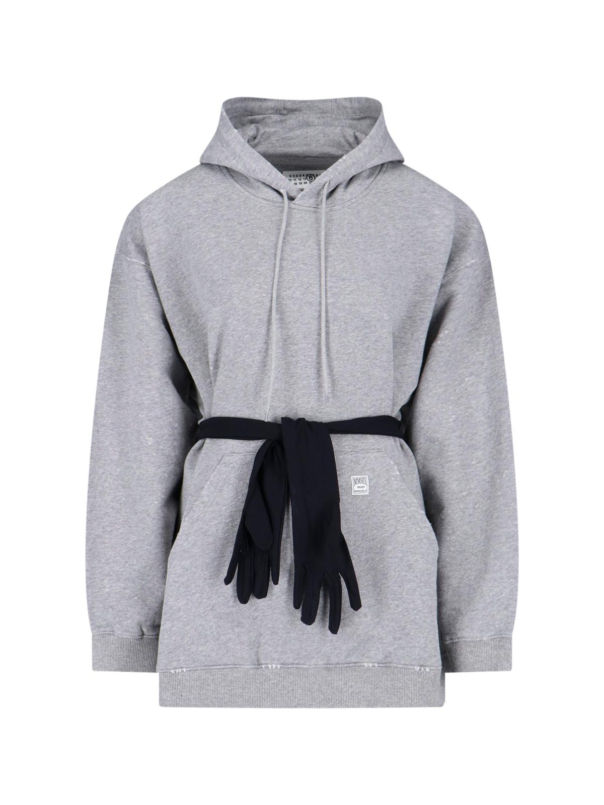 mm6 maison margiela dresses grey cotton - women