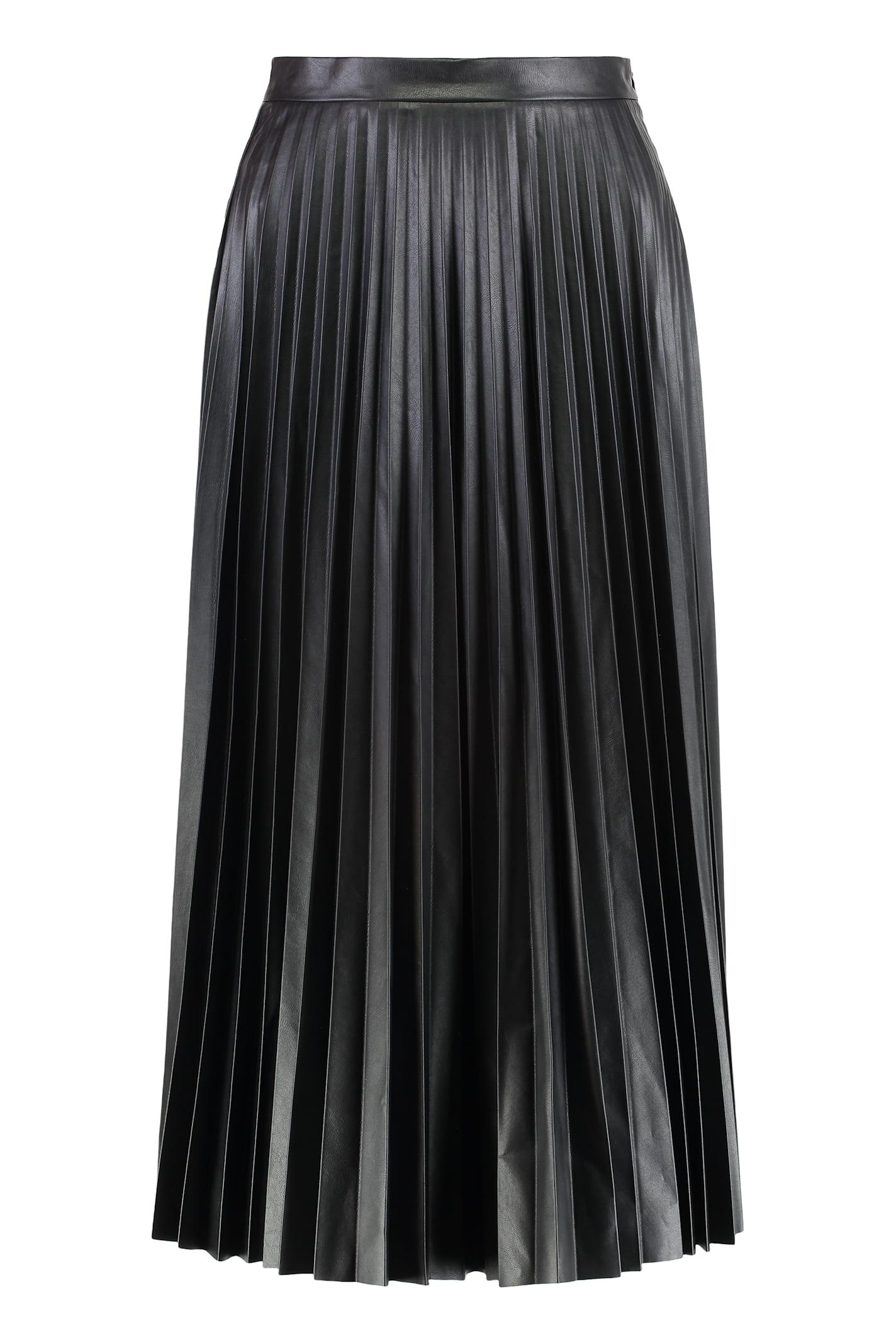 mm6 maison margiela faux leather skirt