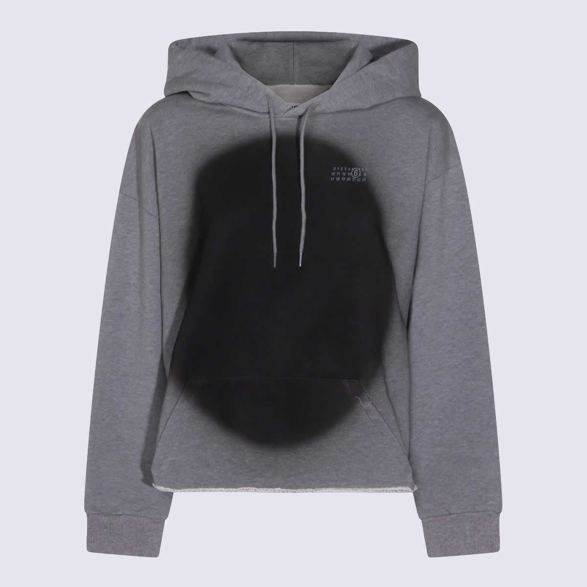 mm6 maison margiela grey cotton sweatshirt