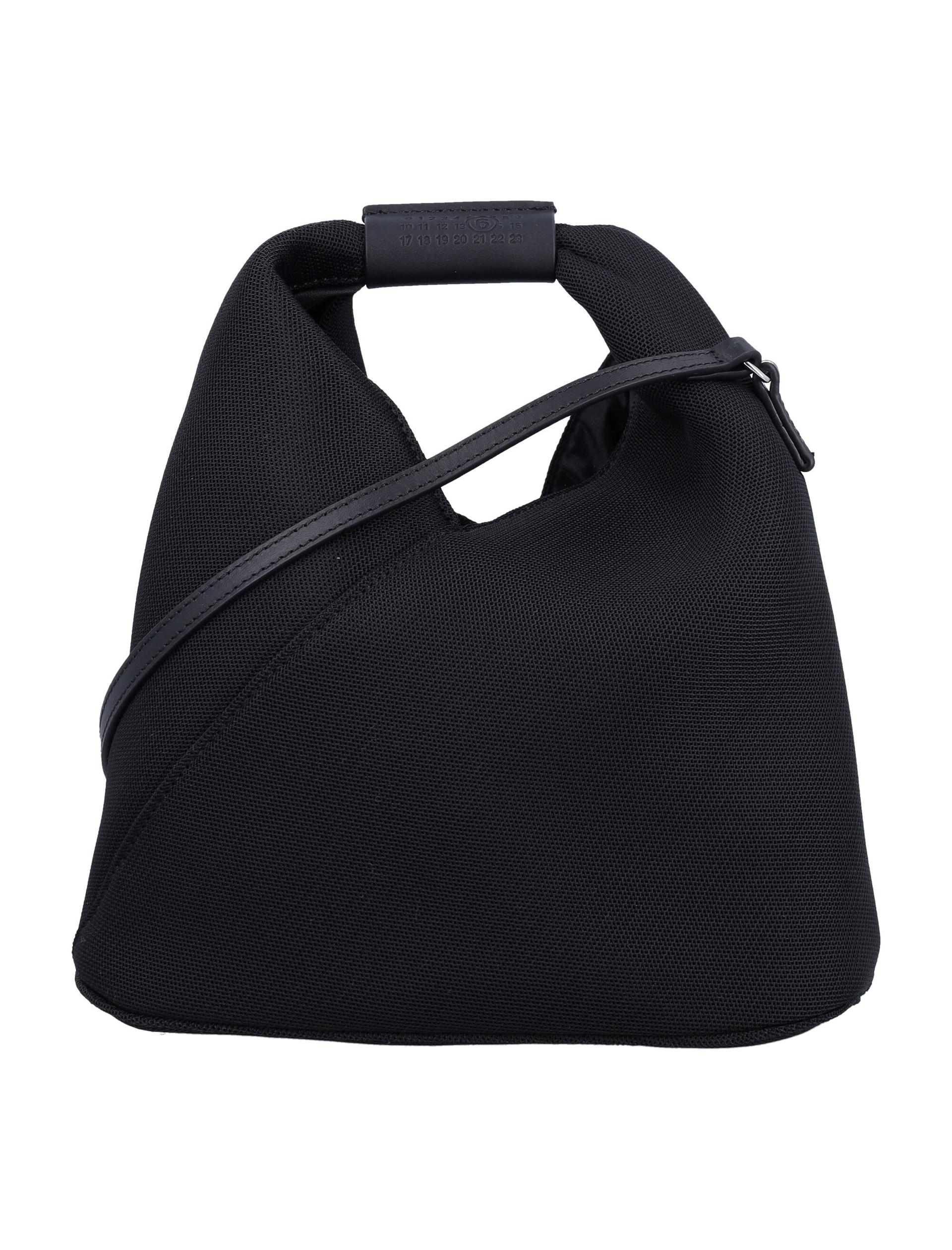 mm6 maison margiela japanese crossbody bag black polyester shoulder - women