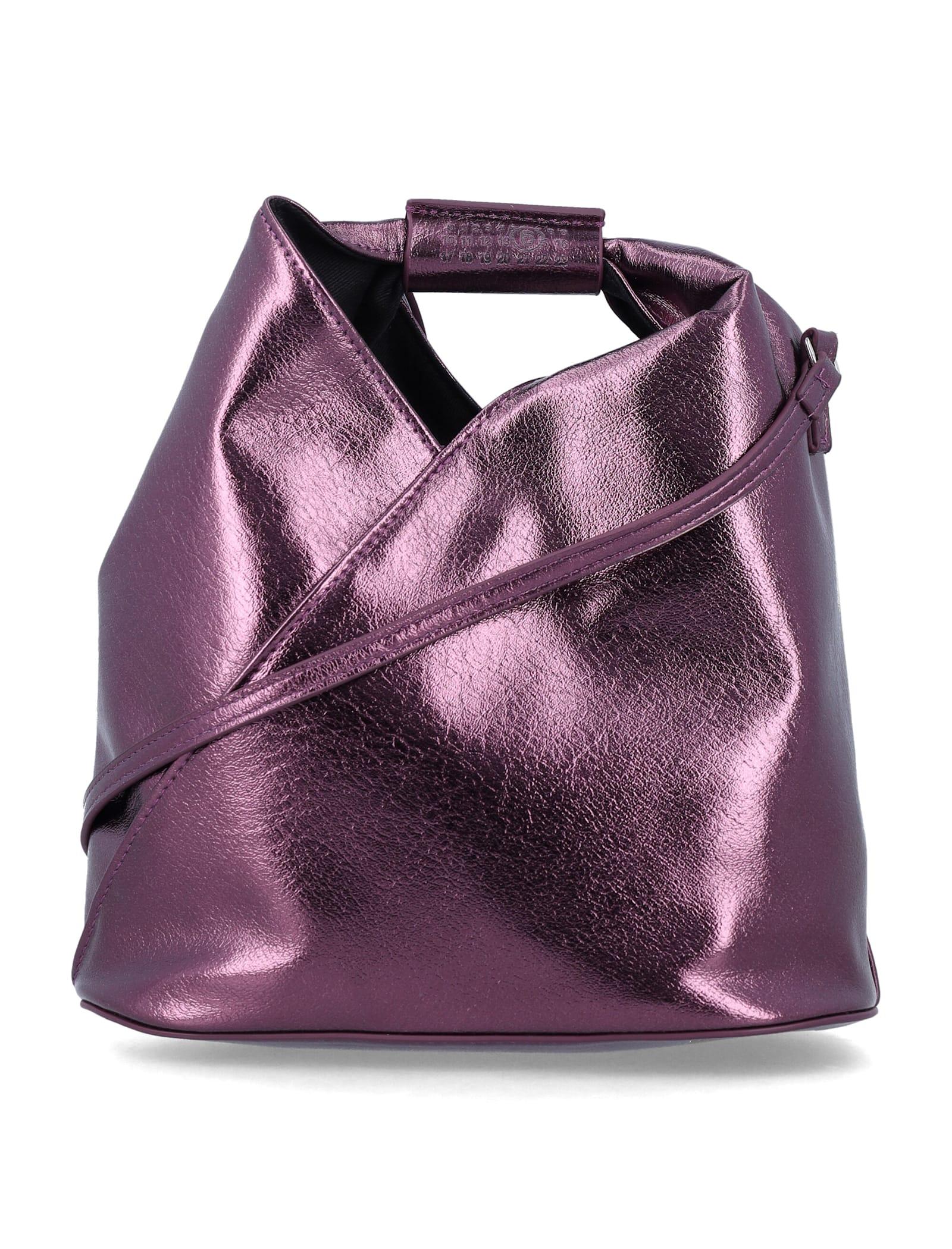 mm6 maison margiela japanese metallic crossbody bag