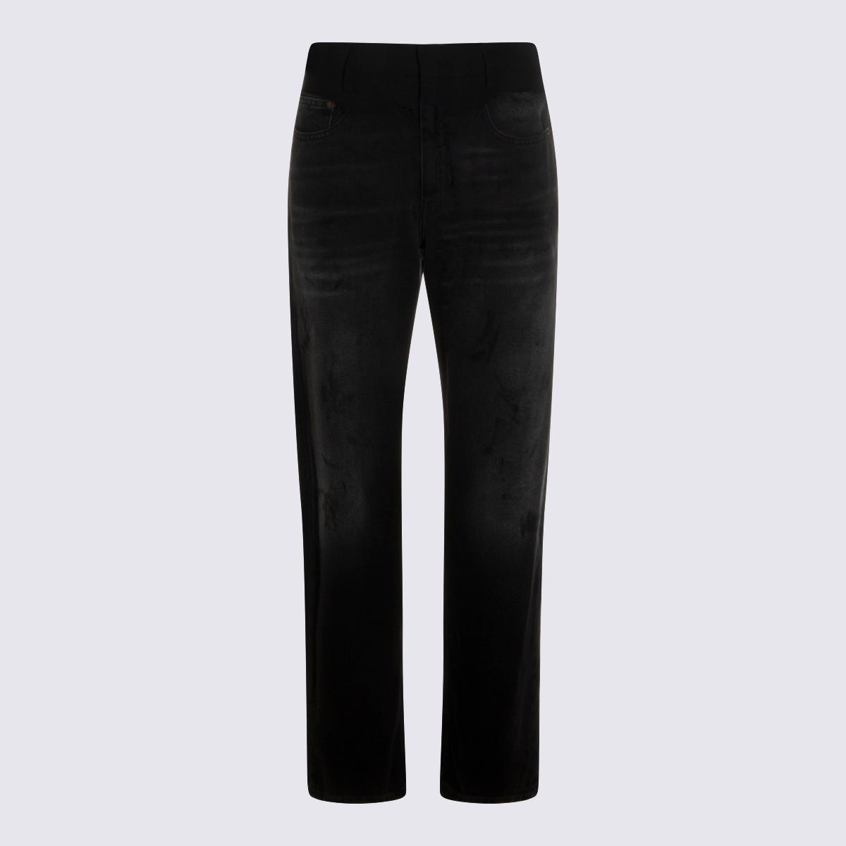 mm6 maison margiela jeans black _co - women