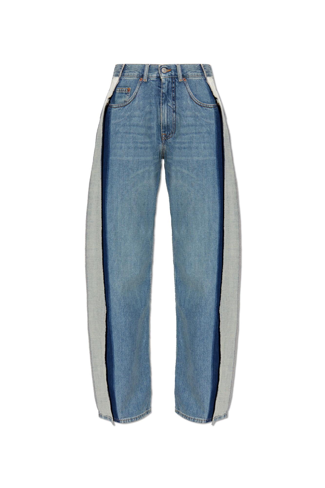 mm6 maison margiela jeans with stitching