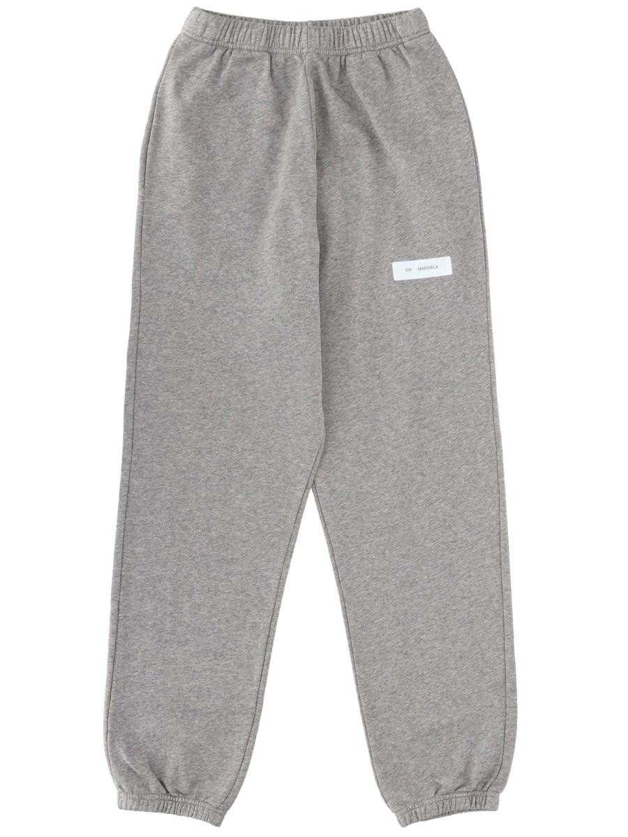 mm6 maison margiela jogger pants with logo