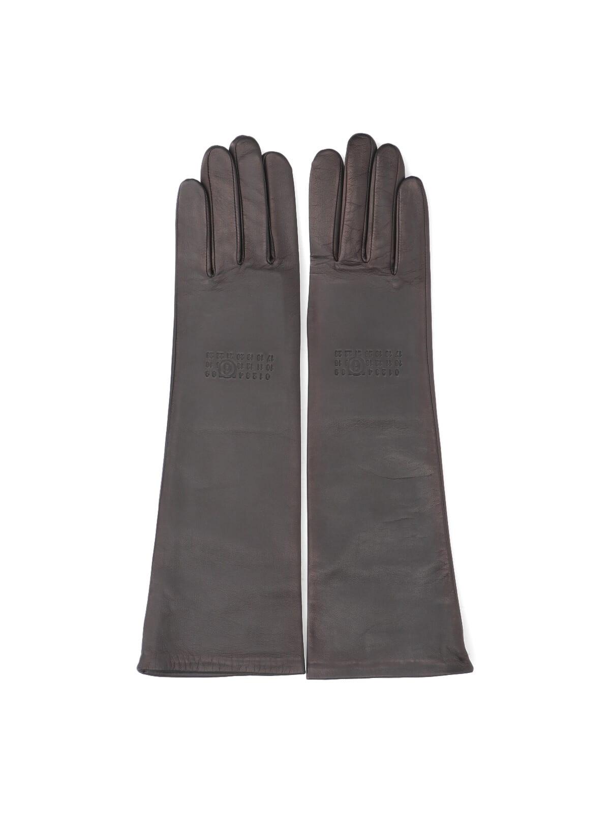 mm6 maison margiela lamb leather gloves
