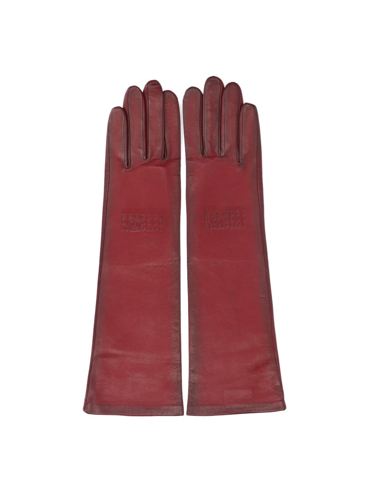mm6 maison margiela lamb leather gloves