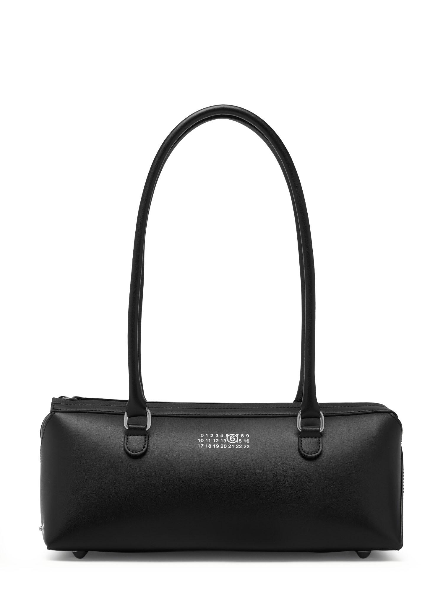 mm6 maison margiela leather bauletto shoulder bag