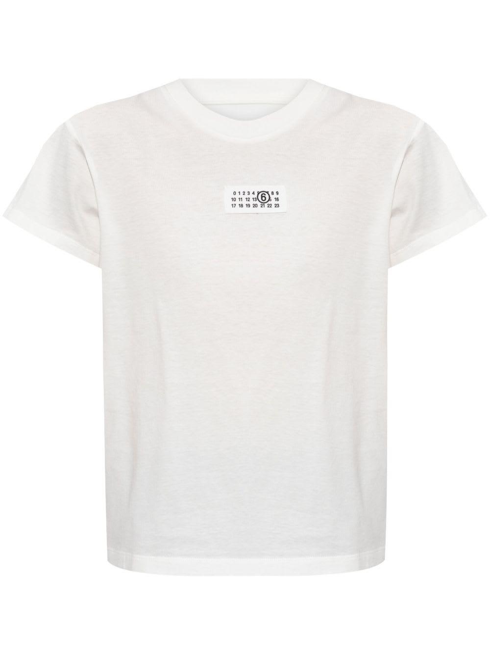 mm6 maison margiela logo cotton t-shirt