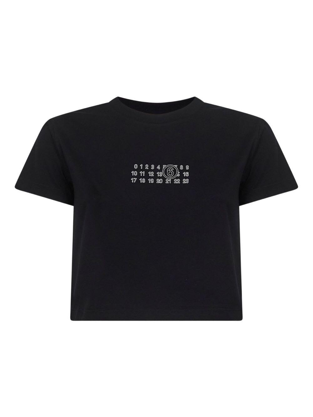 mm6 maison margiela logo cotton t-shirt