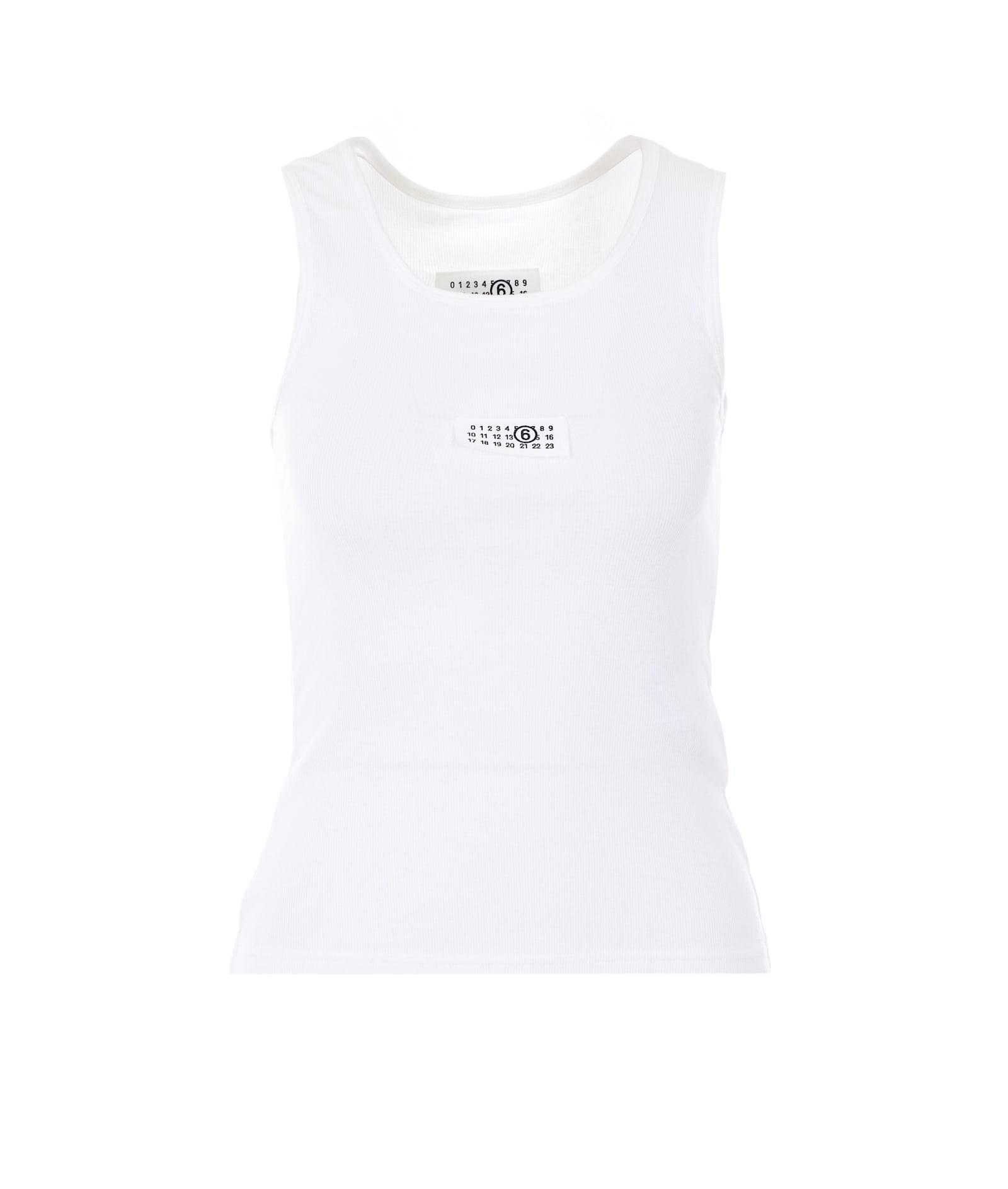 mm6 maison margiela logo tank top