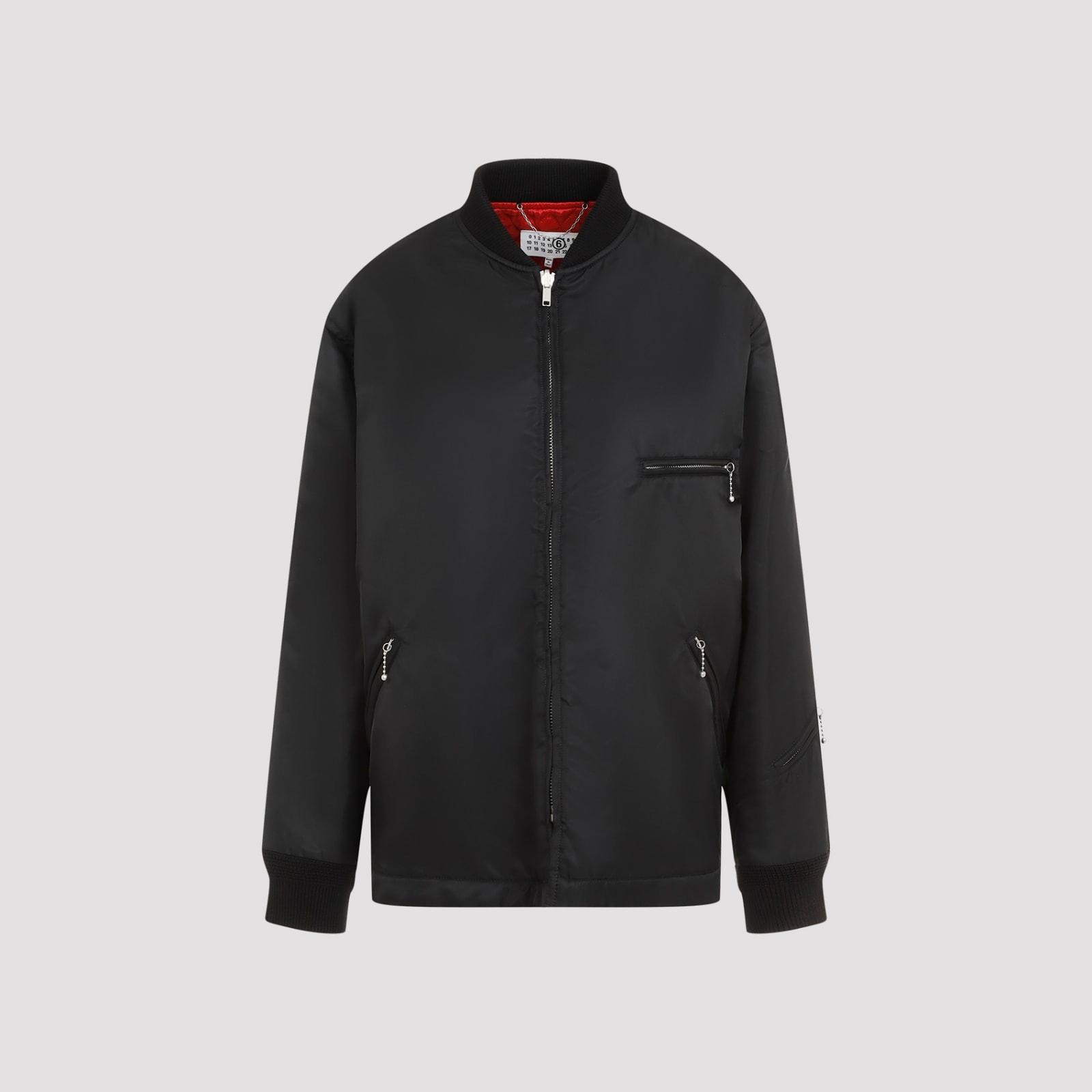 mm6 maison margiela loose fit bomber jacket