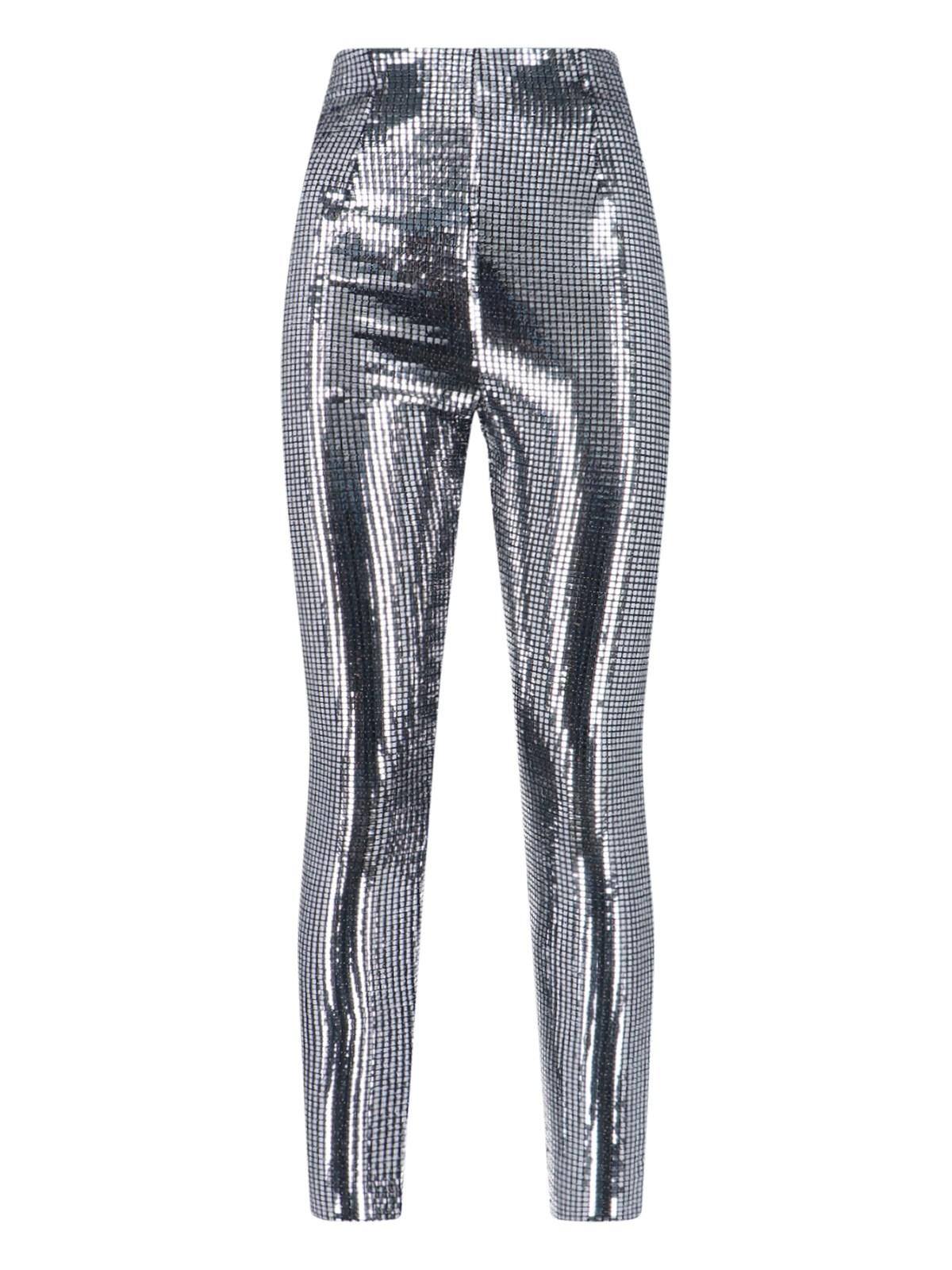 mm6 maison margiela metallic sequin pants
