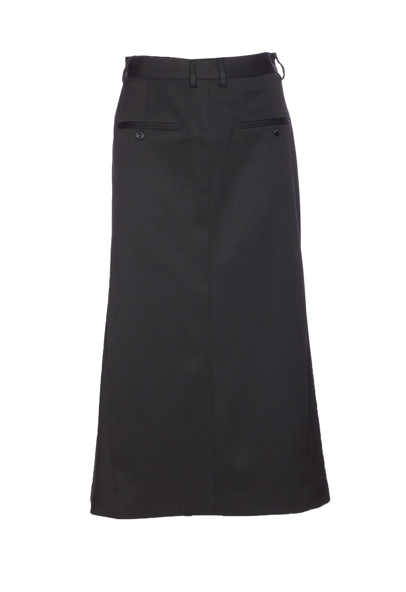 mm6 maison margiela midi skirt