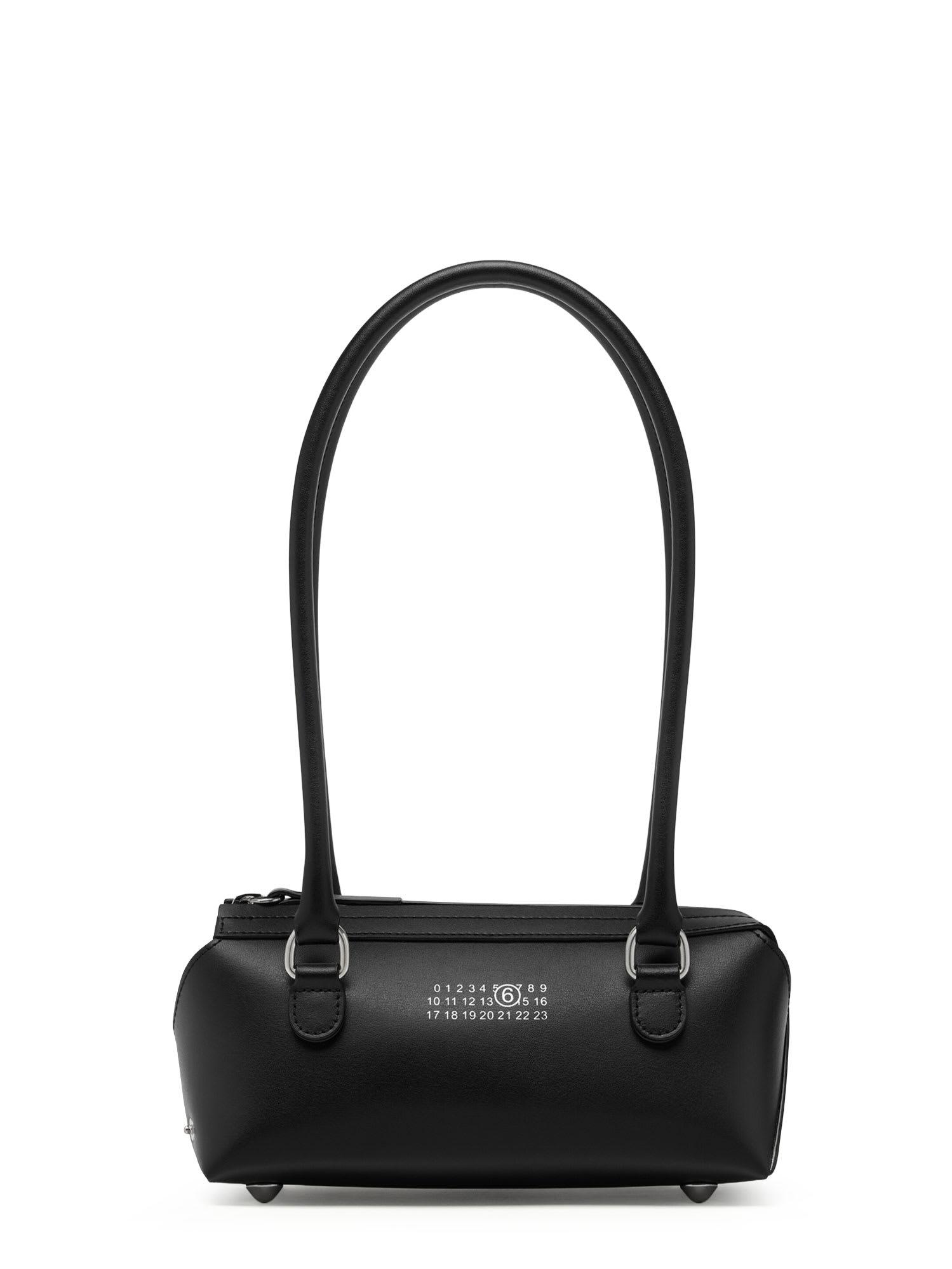 mm6 maison margiela mini bauletto leather shoulder bag
