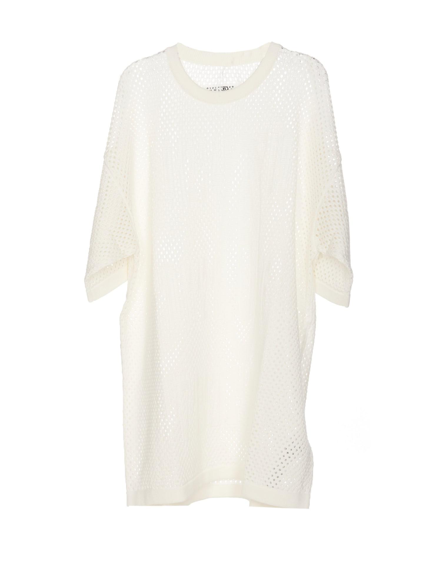 mm6 maison margiela net long sweater