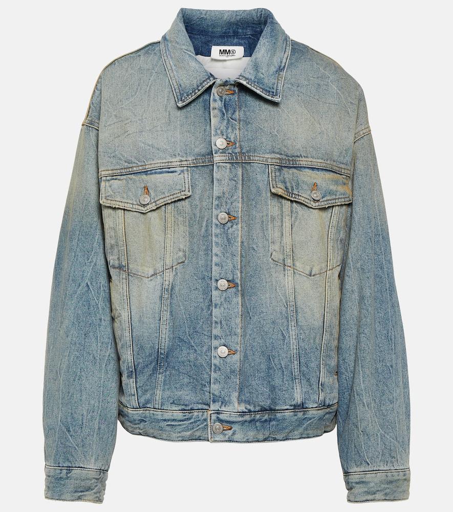 mm6 maison margiela padded denim jacket