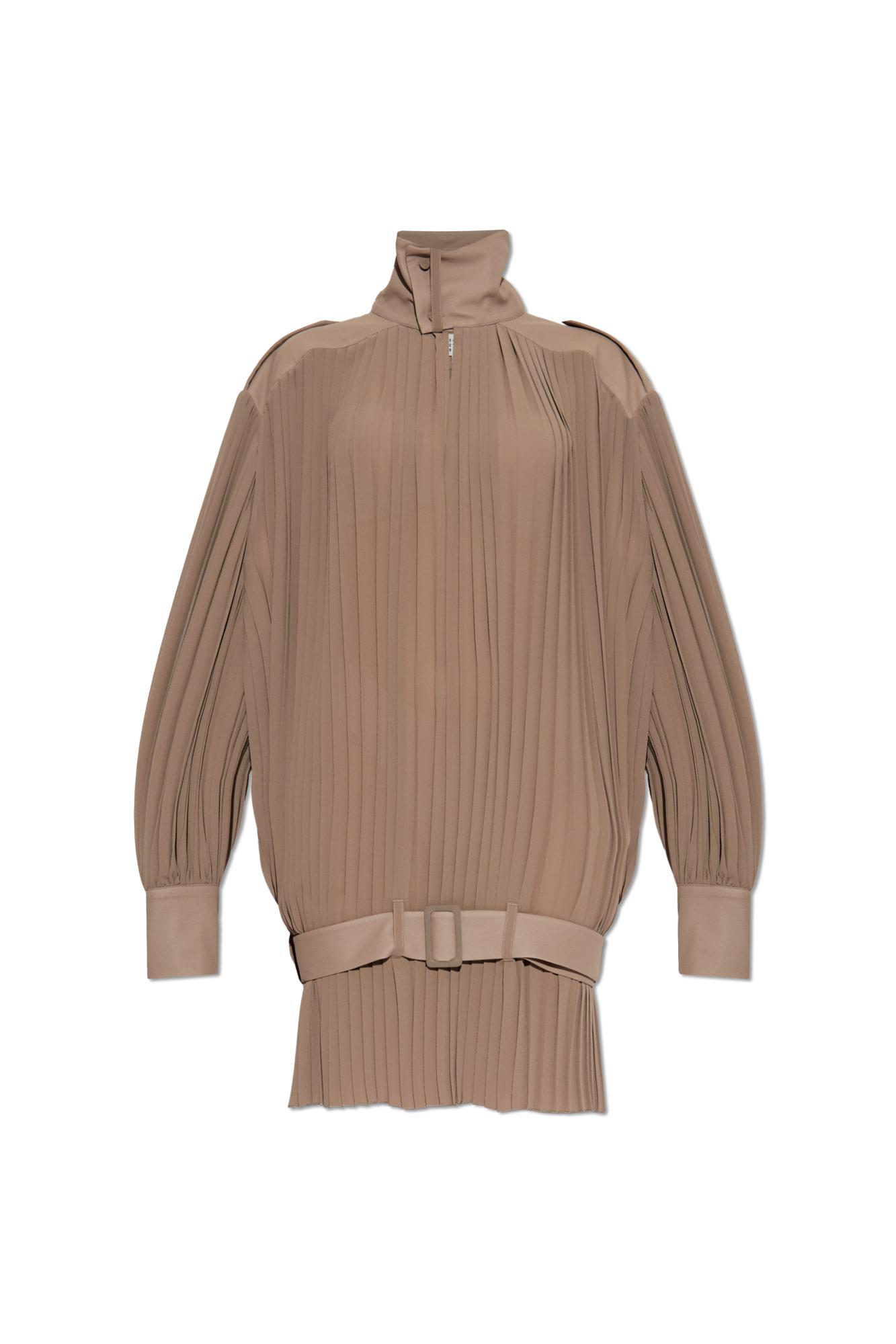 mm6 maison margiela pleated dress