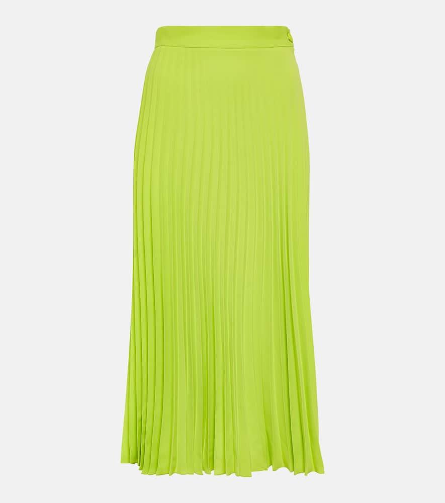 mm6 maison margiela pleated midi skirt