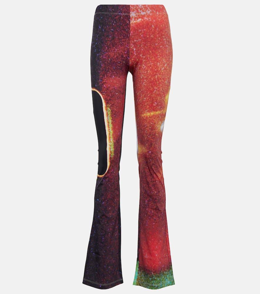 mm6 maison margiela printed leggings