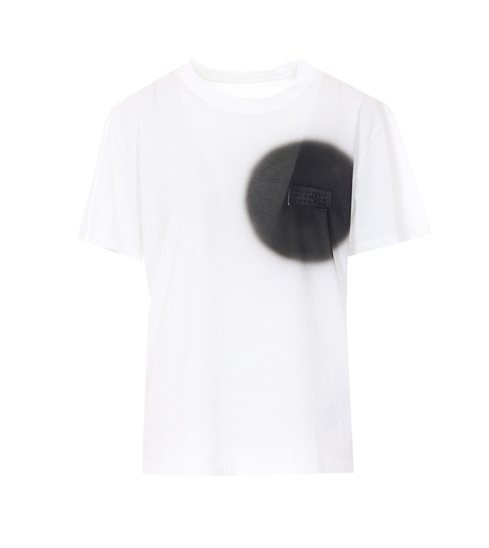 mm6 maison margiela printed t-shirt
