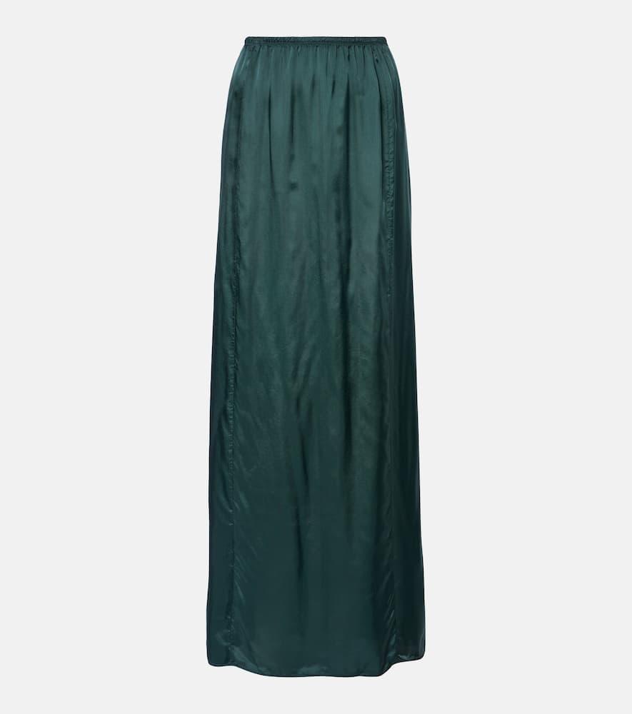 mm6 maison margiela satin maxi skirt