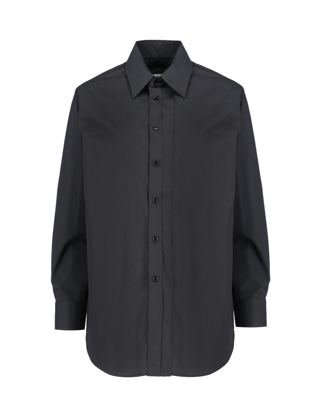 mm6 maison margiela shirts black primary fabric: cotton - women