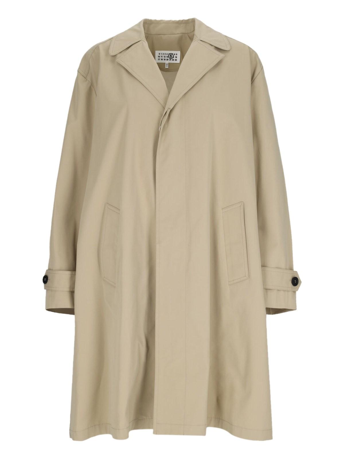 mm6 maison margiela single-breasted coat