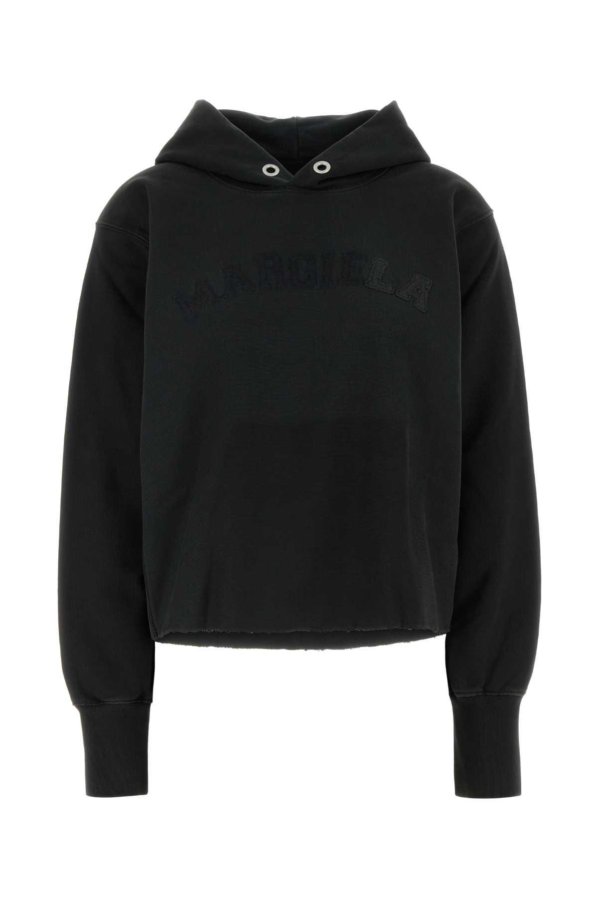 mm6 maison margiela slate cotton sweatshirt