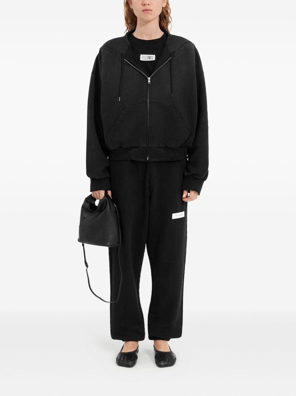 mm6 maison margiela sweaters black cotton - women